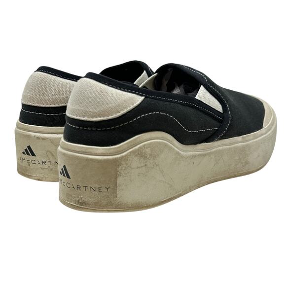 Adidas by Stella McCartney Court Slip-On Shoes Sneakers Platform Black Size US 9 - Picture 7 of 12